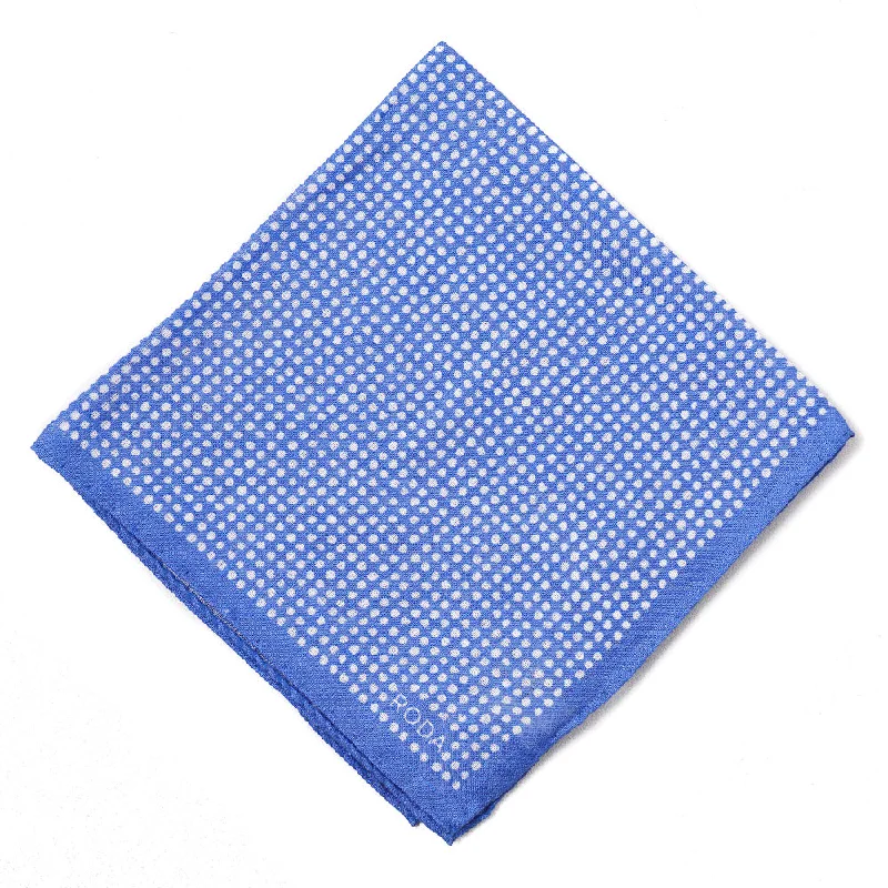 Roda Dot Print Linen Pocket Square Artistic Men's Hand