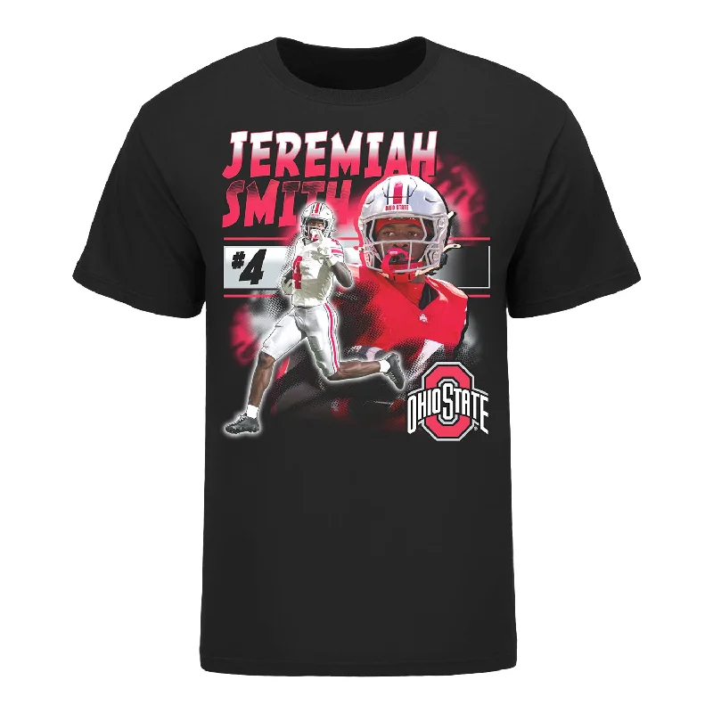 Ohio State Buckeyes Football NIL #4 Jeremiah Smith Freshman Record T-Shirt Modern Men's 