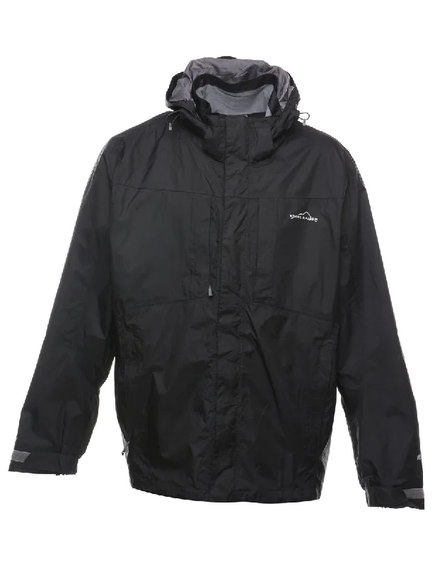 Eddie Bauer Black Mountaineering Nylon Jacket - XL Minimalist Men's Casual 