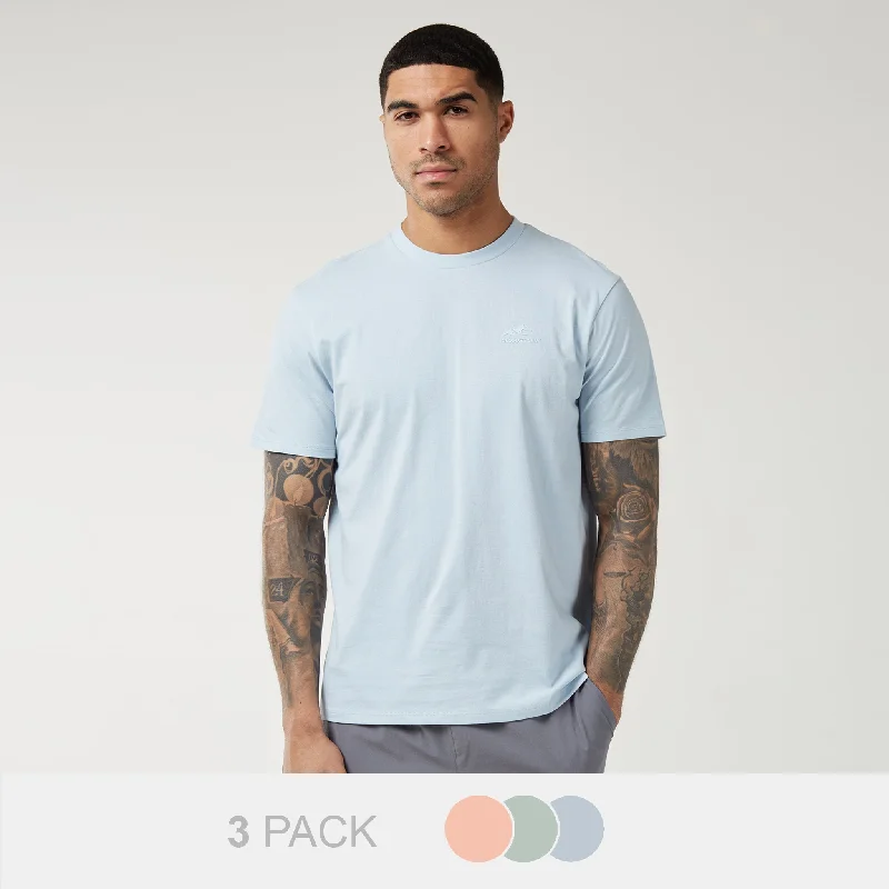 3-Pack Stack Logo T-Shirts | Multi Laid