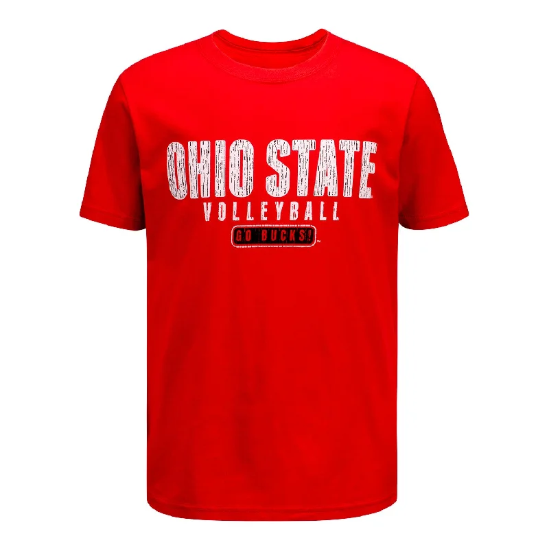 Youth Ohio State Buckeyes Volleyball T-Shirt Athletic Men's Compression