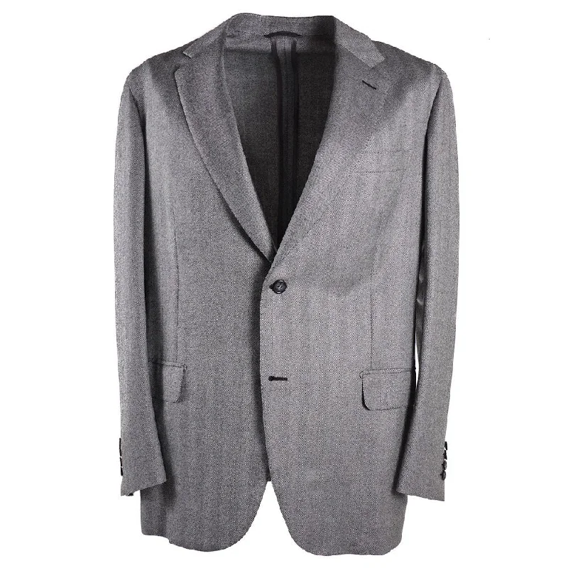 Brioni Soft-Constructed Wool Sport Coat Hip Men's Urban