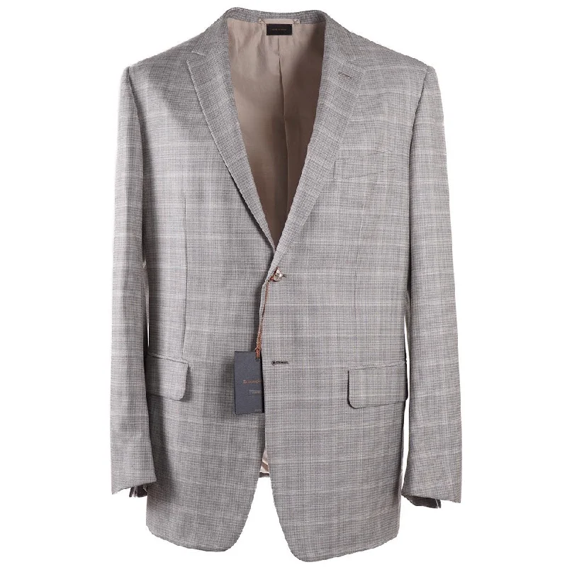 Ermenegildo Zegna Couture Wool-Silk Suit Adventure