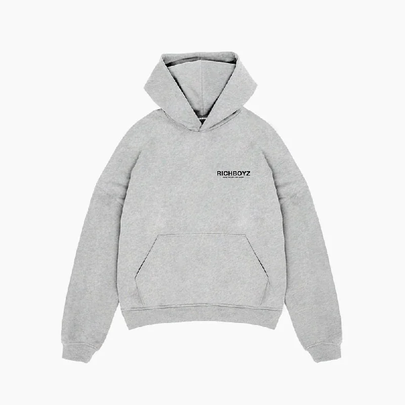 HOODIE - STONE GREY Gym