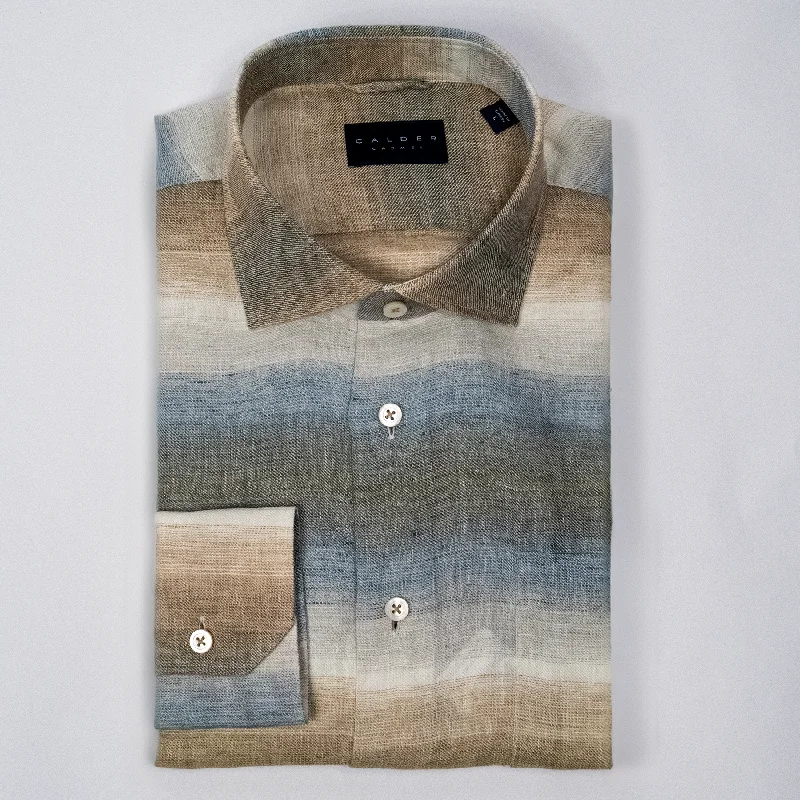 CALDER SAND GRADIANT COLOR LS SHIRT Earthy Men's Hemp