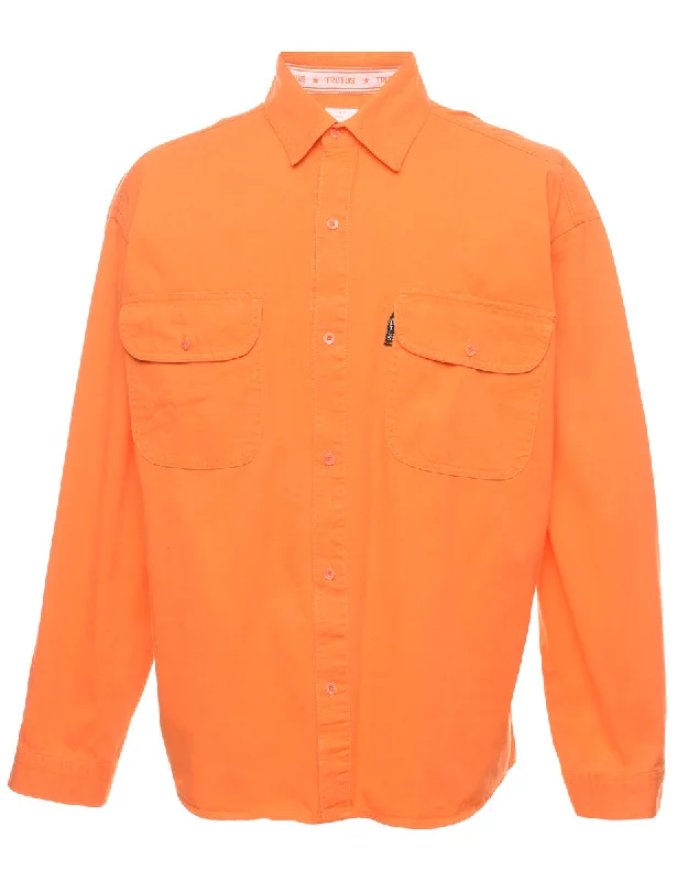 Orange Shirt - L Earthy Men's Sustainable 