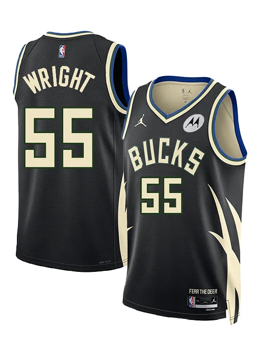 Jordan 2022 Statement Edition Delon Wright Milwaukee Bucks Swingman Jersey Vintage Men's 1970S Disco