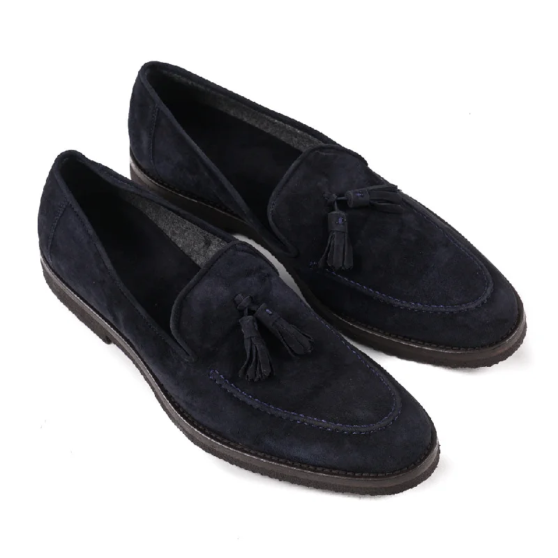 Cesare Attolini Cashmere Calf Tassel Loafer Youthful Men's Pop