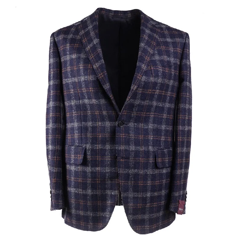 Sartoria Partenopea Layered Check Wool Sport Coat Masculine Men's Thick