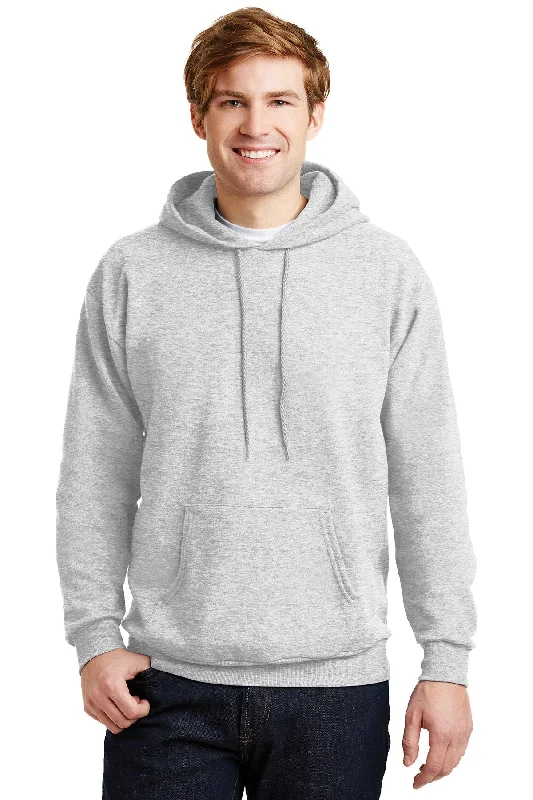 Hanes Ecosmart Pullover Hooded Sweatshirt P170 Ash Refined Men's Classic 