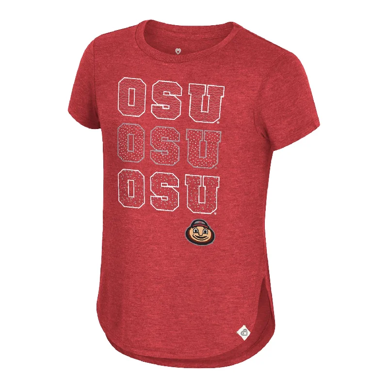 Girls Ohio State Buckeyes Hathaway Scarlet T-Shirt Bohemian Men's Free