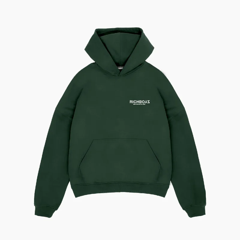 HOODIE - HUNTER GREEN Dynamic Men's Moto