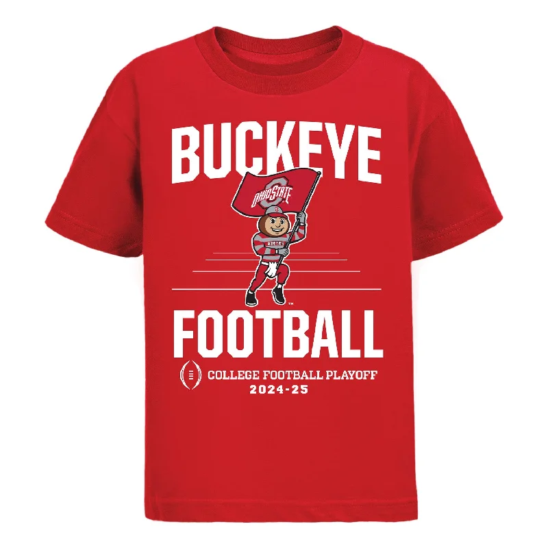 Youth Ohio State Buckeyes CFP Brutus T-Shirt Tailored