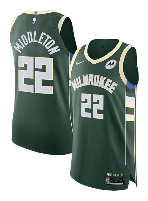 Nike 2022 Icon Edition Khris Middleton Milwaukee Bucks Authentic Jersey Dynamic Men's Moto