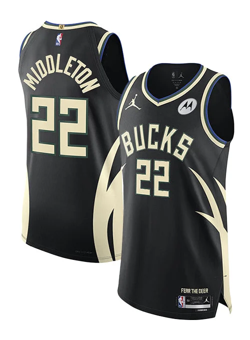 Jordan 2022 Statement Edition Khris Middleton Milwaukee Bucks Authentic Jersey Traditional Men's Country