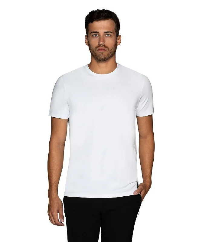 Bertigo Stretch Short-Sleeve Tshirts | FLORENCE-05T SOLID WHITE T-SHIRT Traditional Men's Country