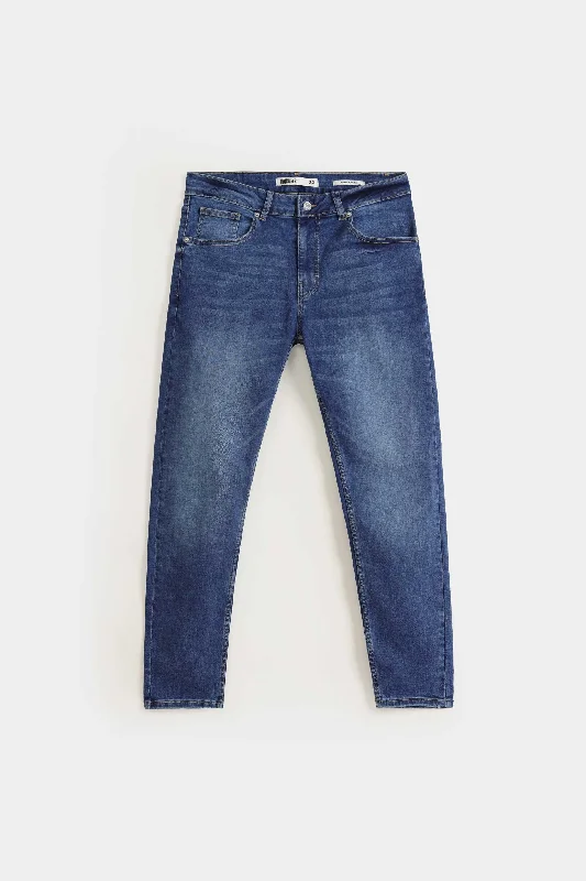 Slim Cropped Jeans Confident Men's High