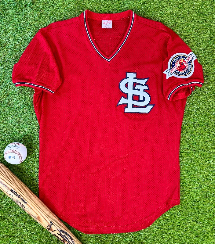 St. Louis Cardinals Ozzie Smith 1992 Batting Practice MLB Baseball Jersey (42/Medium) Laid