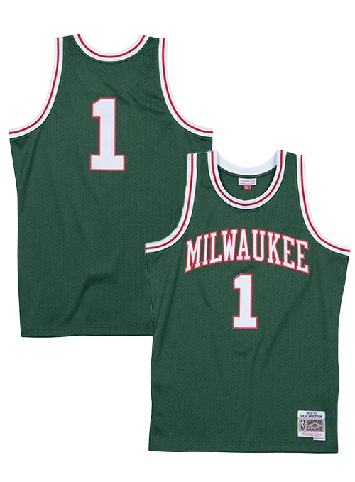 Mitchell & Ness Oscar Robertson Milwaukee Bucks HWC Swingman Jersey Sporty Men's Athleisure 