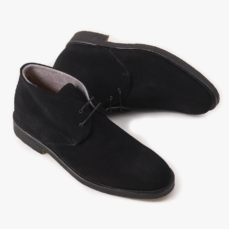 Di Mella Cashmere-Lined Suede Chukka Boot Practical Men's Quick