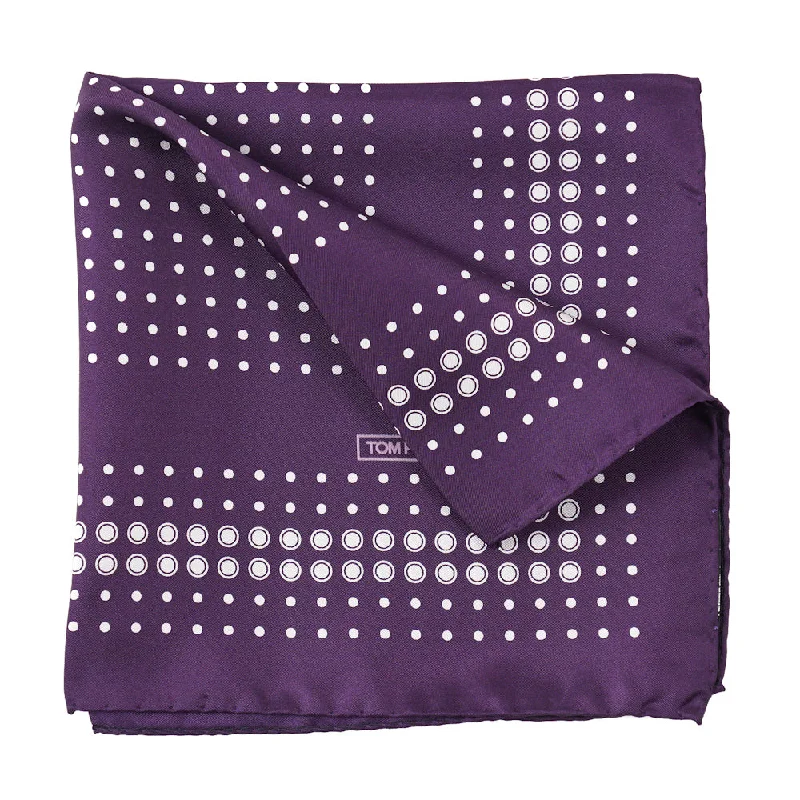 Tom Ford Dot Print Pocket Square Lumberjack