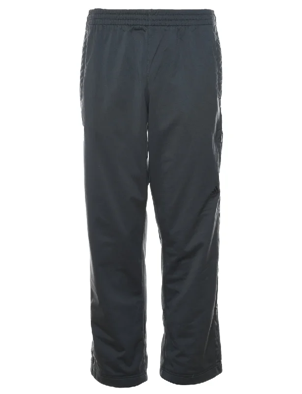 Adidas Dark Grey Track Pants - W34 L30 Casual Men's Japanese 