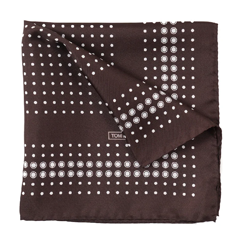 Tom Ford Dot Print Pocket Square Trendy Men's Scandinavian