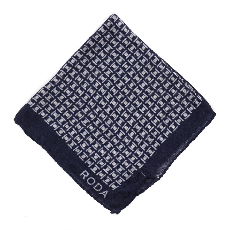 Roda Jacquard Print Wool Pocket Square Trendy Men's Bucket