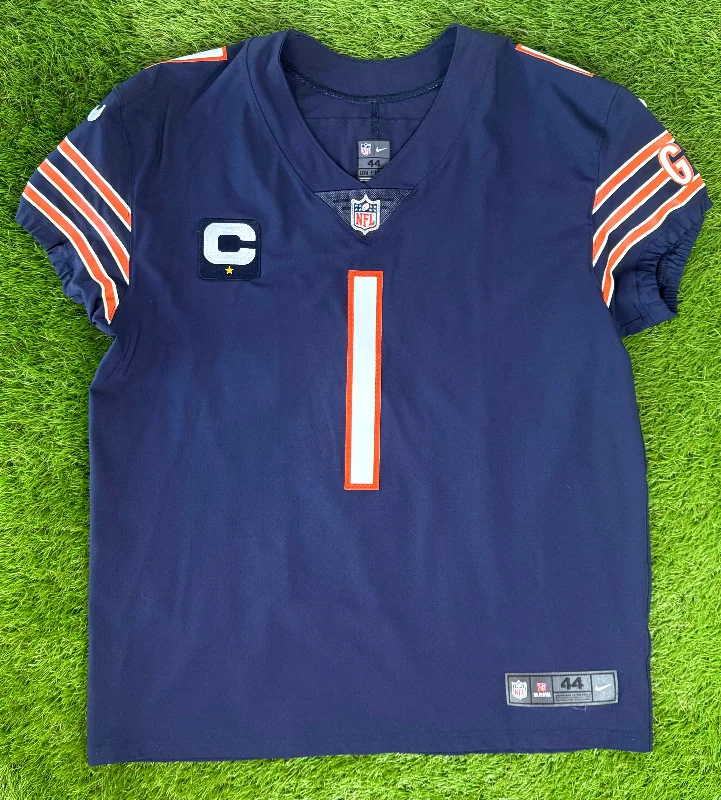 Chicago Bears Justin Fields 2022 NFL Football Jersey (44/Large) Elegant Men's Cashmere