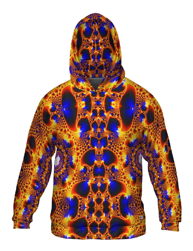 Golden Navy Fractal Edgy Men's Punk