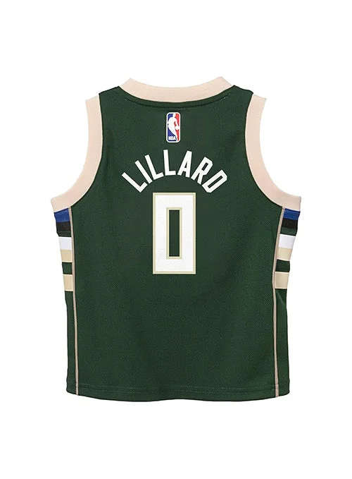 Toddler Nike Icon Damian Lillard Milwaukee Bucks Replica Jersey Dynamic Men's Moto