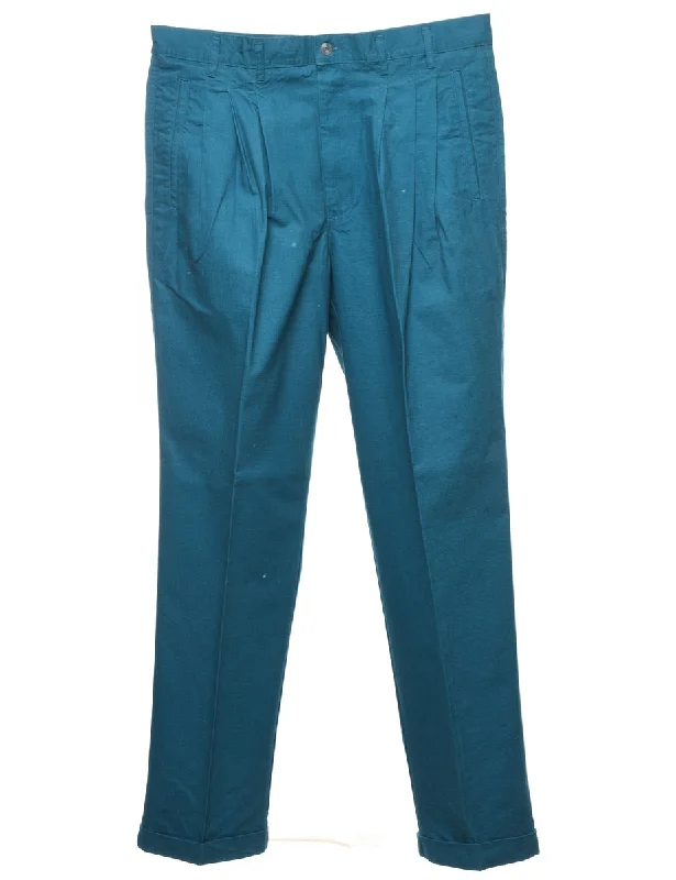 Osh Kosh Teal Chinos - W33 L32 Cclassic Men's Tweed