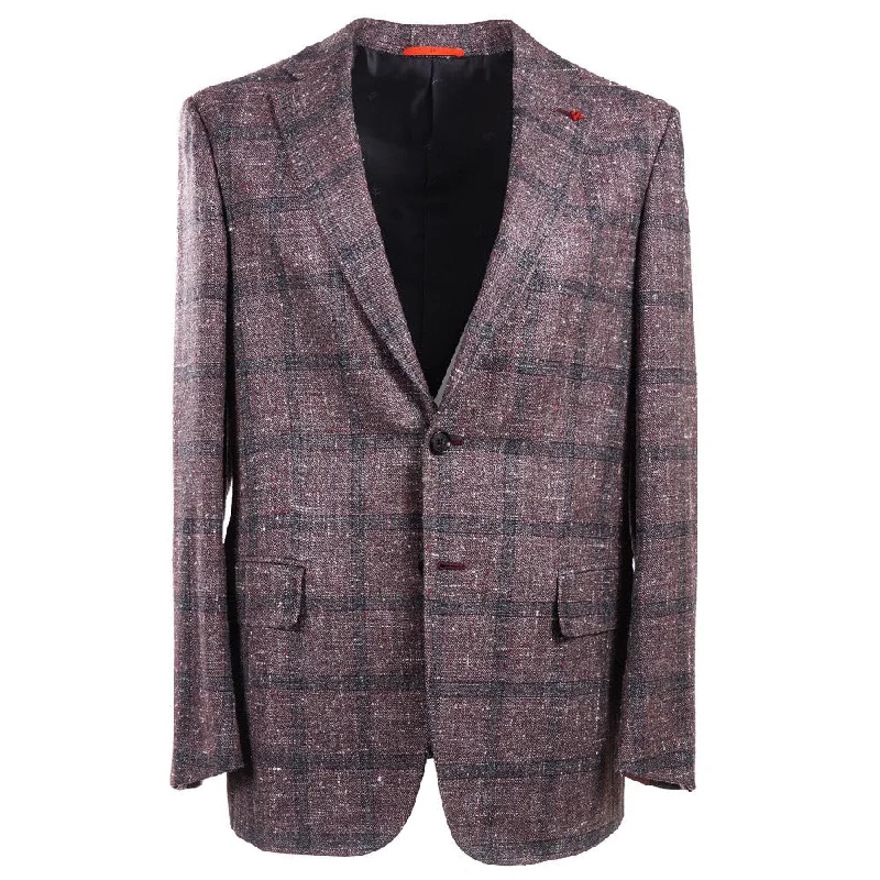 Isaia Melange Silk-Wool-Cashmere Sport Coat Trendy Men's Scandinavian