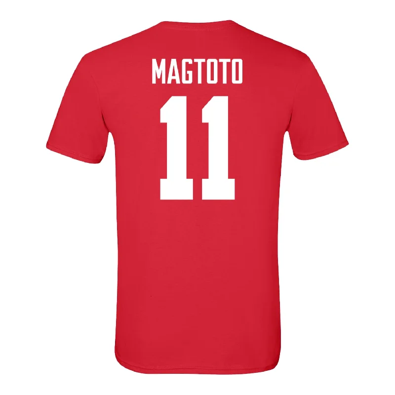 Ohio State Buckeyes #11 Sean Magtoto Student Athlete Men's Lacrosse T-Shirt Gym