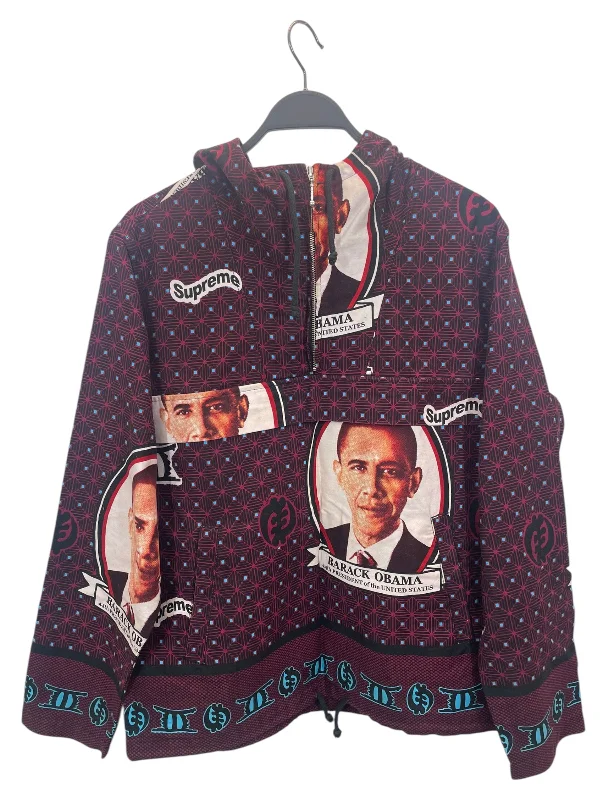 Supreme/Jacket/M/Cotton/RED/All Over Print/SUPREME X OBAMA ANORAK Bohemian Men's Free