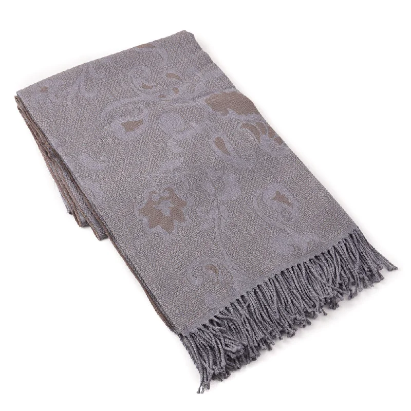 Battisti Paisley Jacquard Wool Throw Blanket Business