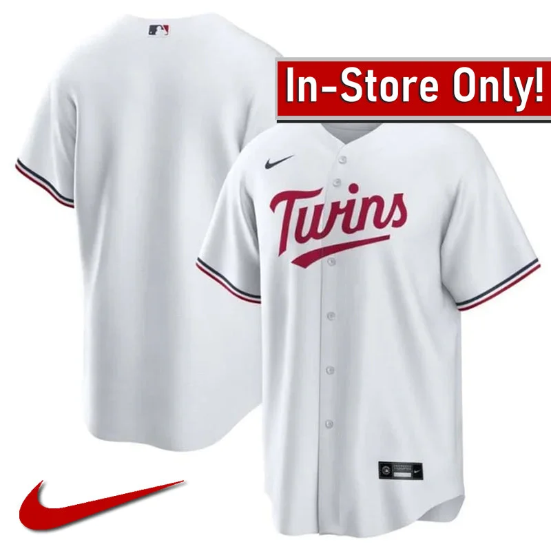 AVAILABLE IN-STORE ONLY! Minnesota Twins Nike White Home Replica Jersey Hip Men's Retro