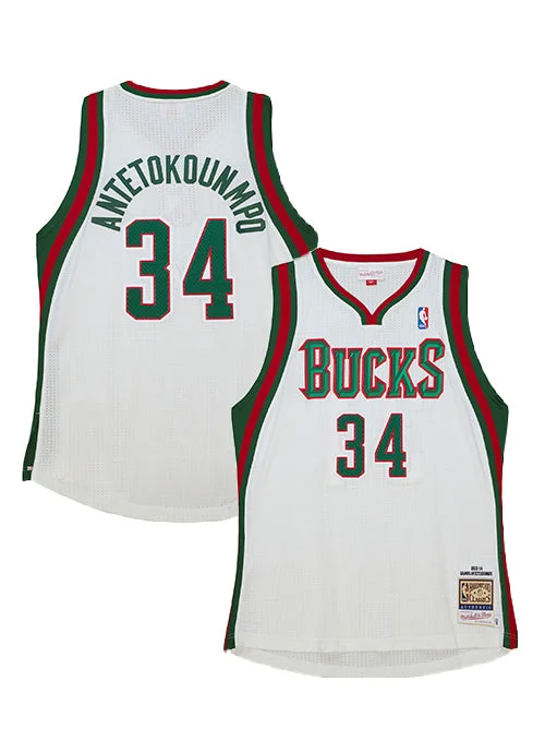 Mitchell & Ness HWC '13 Giannis Antetokounmpo Milwaukee Bucks Authentic Jersey Modern Men's 