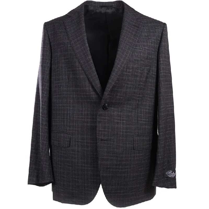 Belvest Charcoal Check Wool Suit Lumberjack