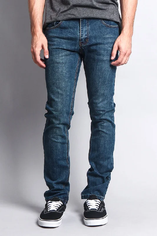 Premium Denim Skinny Fit Jeans (Desert Blue) Streetwear Style