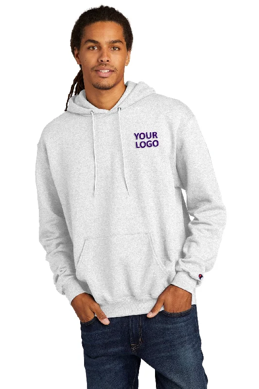 Champion Eco Fleece Pullover Hoodie, Silver Grey Dapper Men's Bow