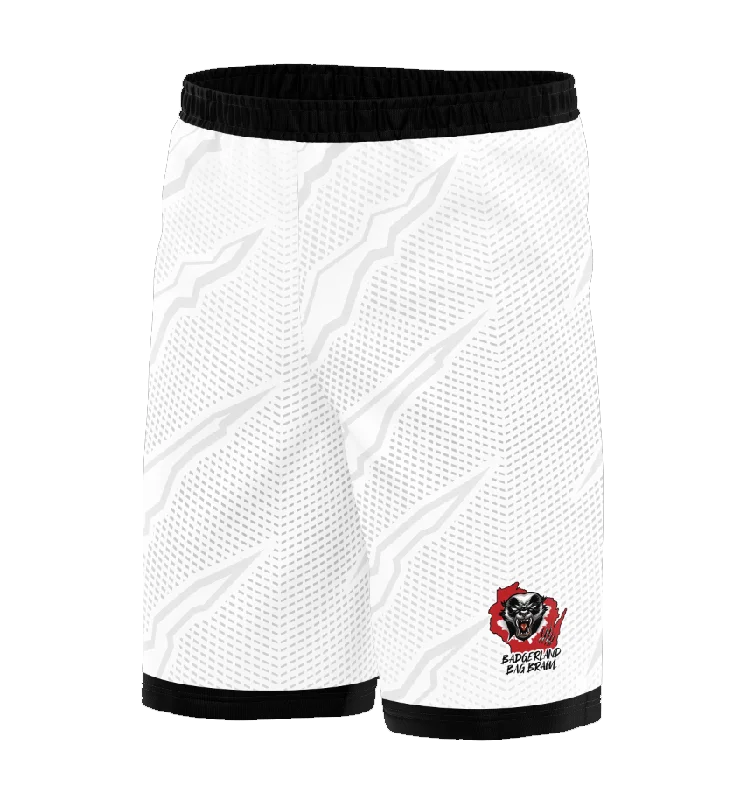 Badgerland Brawl Shorts White Black Street