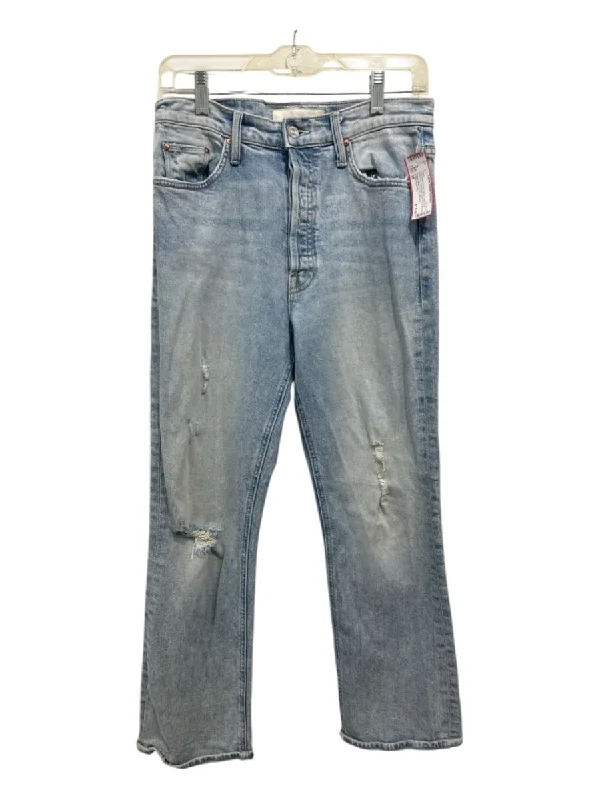 Mother Superior Size 28 Light Wash Cotton Denim High Rise Button Fly Jeans Refined Men's Classic 