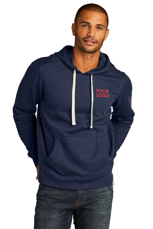 District Re-Fleece Hoodies, True Navy Cool Men's Distressed