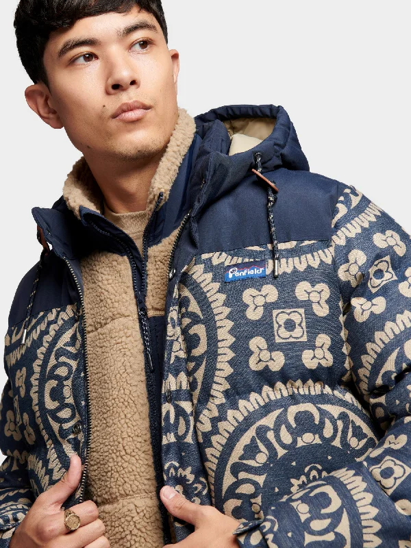 Penfield Mens Jacquard Bowerbridge Jacket Navy Blue Casual Men's Japanese 