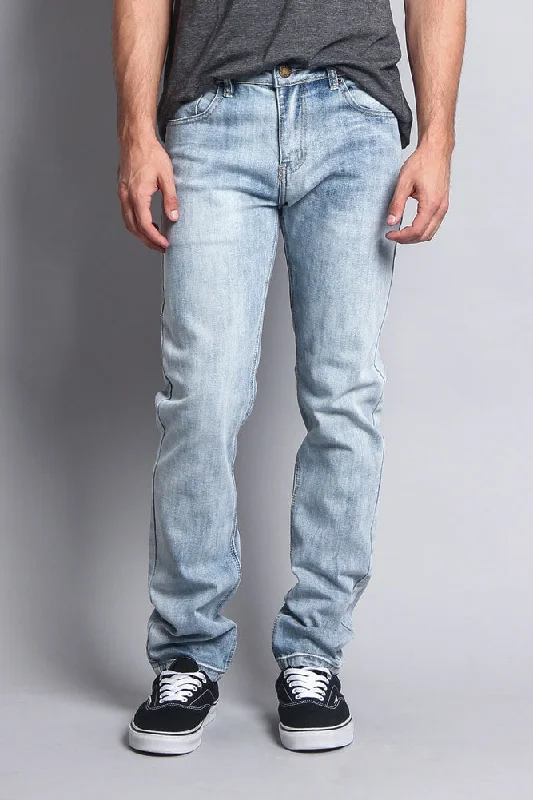 Premium Denim Skinny Fit Jeans (Blue Sky) Business