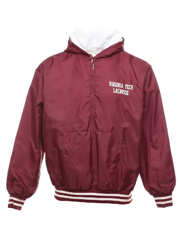 Maroon & White Lacrosse Jacket - L Artistic Men's Avant