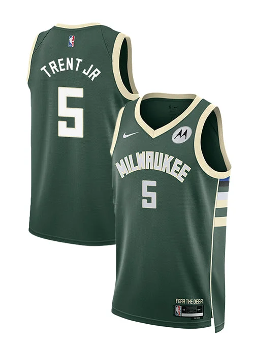 Nike 2022 Icon Edition Gary Trent Jr Milwaukee Bucks Swingman Jersey Practical Men's Multi