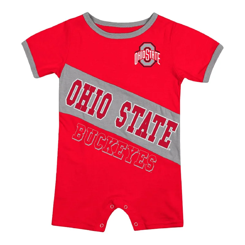 Infant Ohio State Buckeyes Short Sleeve Teddy Lumberjack