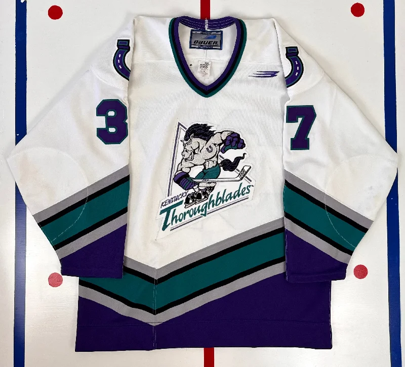 Kentucky Thoroughblades 1997-1998 Zedeno Chara AHL Hockey Jersey (48/Large) Unique Men's Upcycled